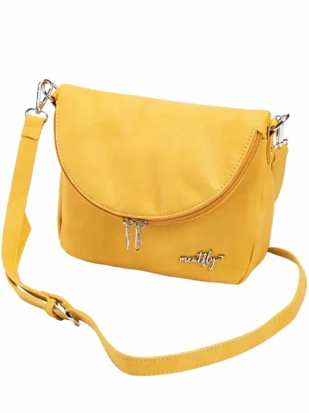 Torebka crossbody z rozszerzalną klapą – Meatfly żółta