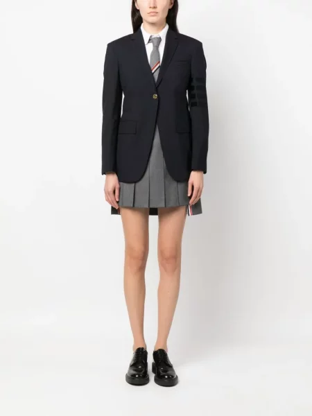 Vilnonis vienakrūtis švarkas Thom Browne mėlyna