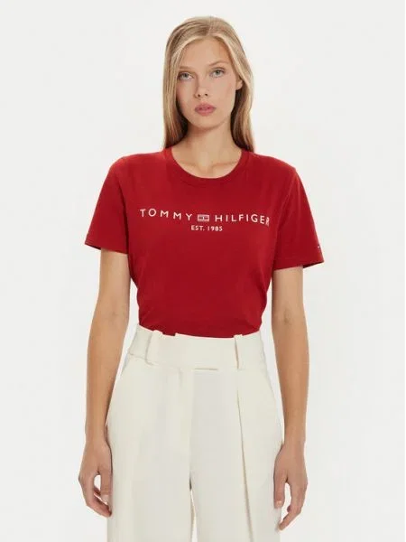 Tommy Hilfiger tričko dámske červená