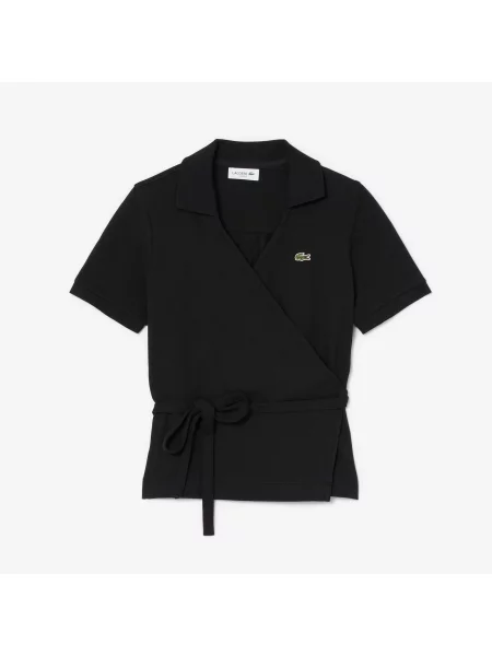 Поло Lacoste черное