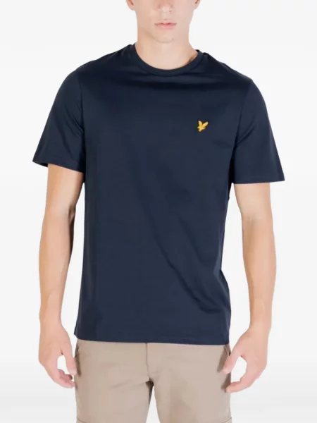 Tricou Lyle & Scott cu decolteu rotund albastru
