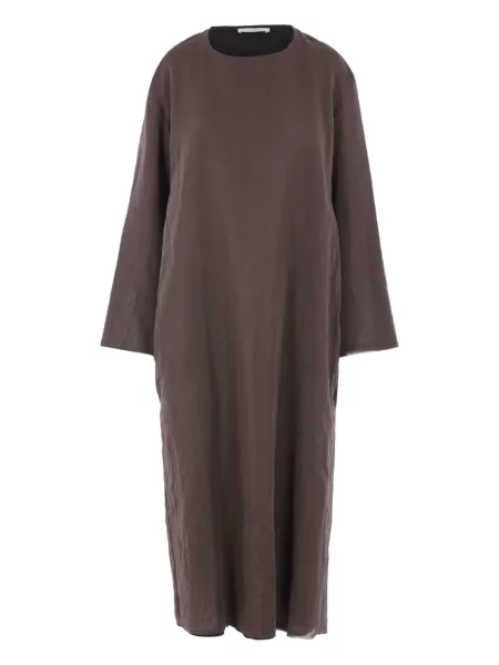 Rochie maxi The Row lungă de costum maro