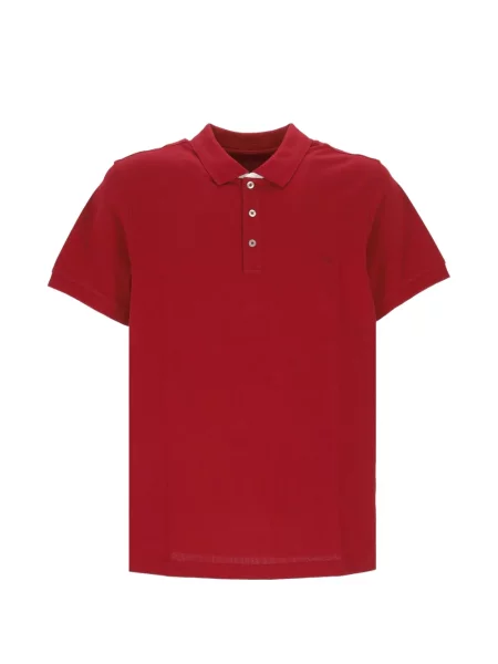 Tricou polo Fay cu broderie roșu