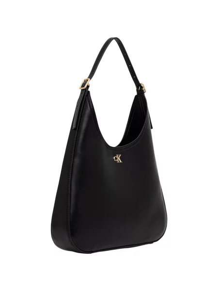 Calvin Klein kabelka hobo dámska z imitácie kože čierna