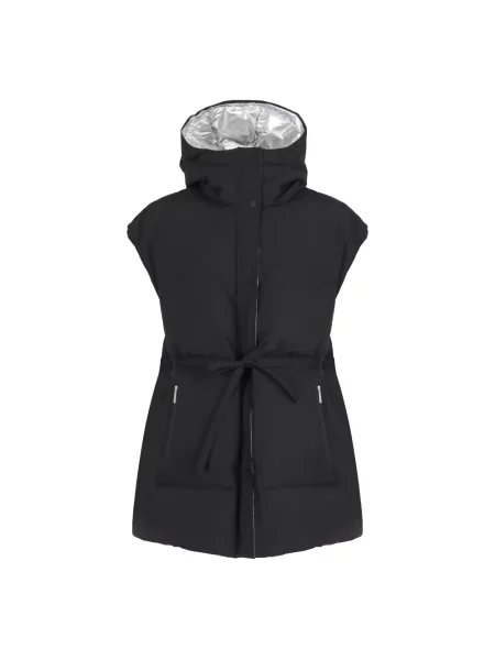 Kamizelka puchowa Herno z kapturem czarna