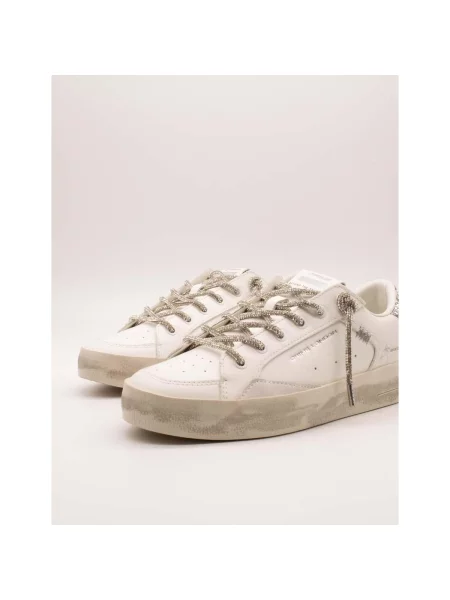 Pantofi Crime London din piele alb