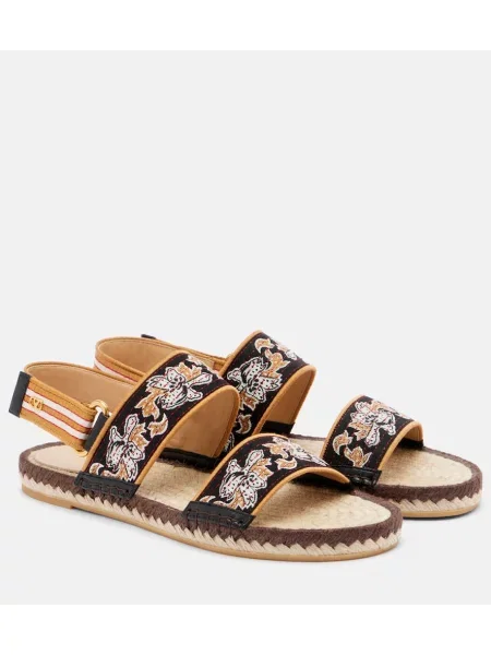Sandale Valentino Garavani cu broderie negru