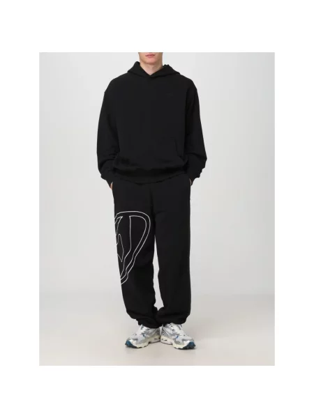 Bluza z kapturem Diesel z kapturem czarna