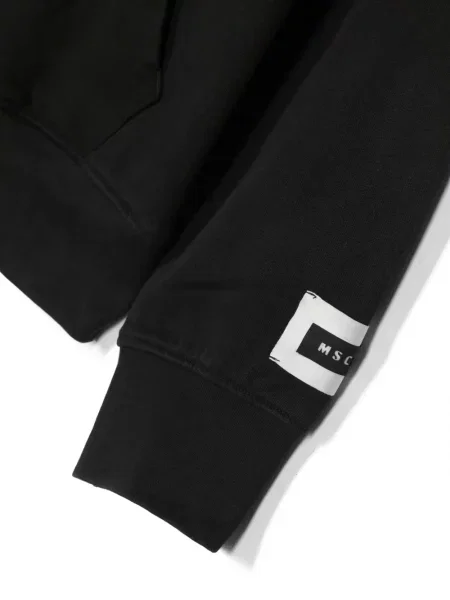 Bluza z kapturem dziecięca Msgm czarna