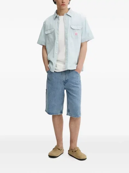 S ovratnikom majica s kapuljačom Levi's® s vezom s okruglim izrezom plava