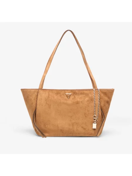 Kabelka Guess Devon 3 Comp Tote Brown Universal hnědá