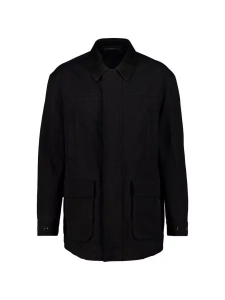 Gulerat geacă Tom Ford din țesătură twill negru