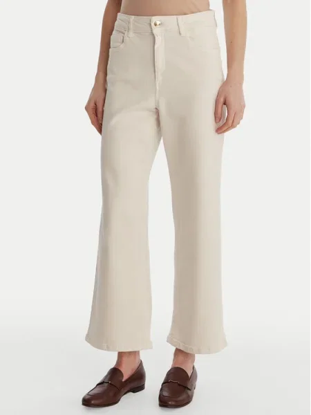 Marella Blugi Hobby Écru Straight Fit