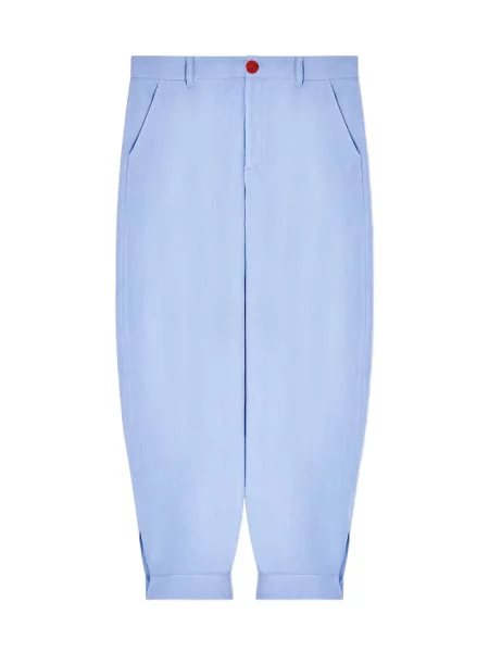 Pantaloni Giorgio Armani conici albastru