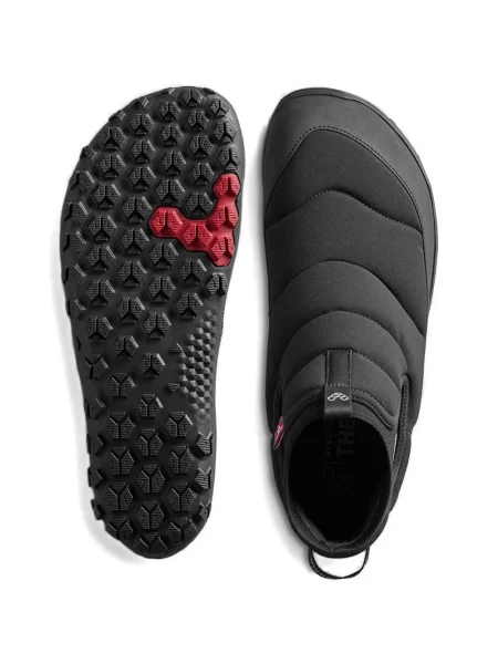 Matlasat botine Vivobarefoot negru