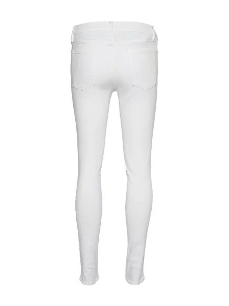 Слаб дънки skinny fit Frame с протрити краища бяло