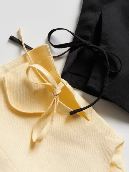 Reserved Жилет з льоном чорний