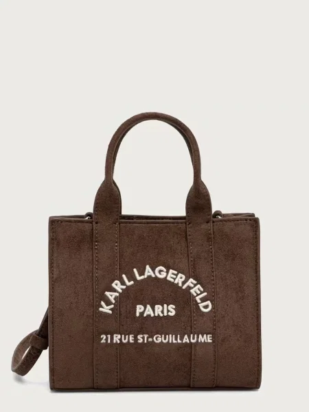 Geanta crossbody Karl Lagerfeld maro