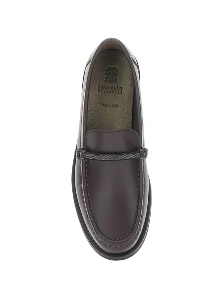 Pantofi loafer Brunello Cucinelli maro