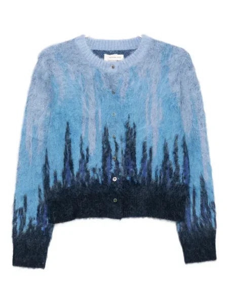 Cardigan Feng Chen Wang cu gradient albastru