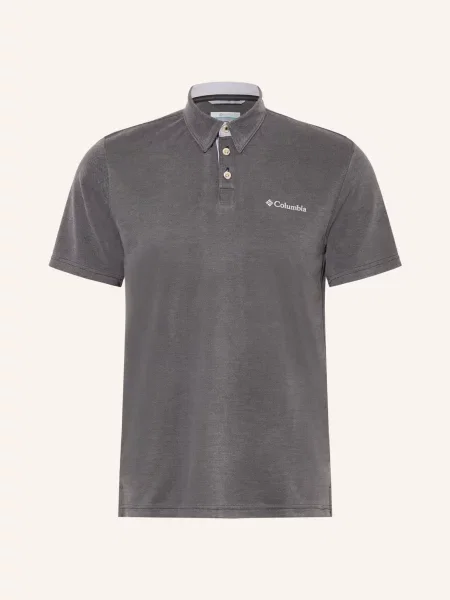 Columbia Koszulka Polo Z Jerseyu Nelson Point™ Active Fit grau