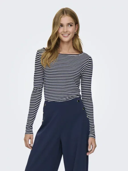 Лонгслів JDY темно-синій синій