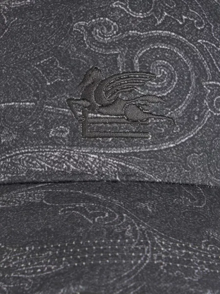 Șapcă Etro cu model paisley gri