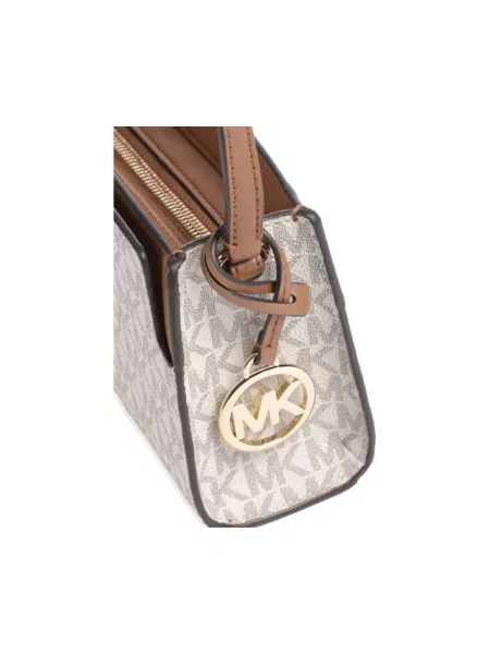 Torebka crossbody Michael Kors skórzana beżowa
