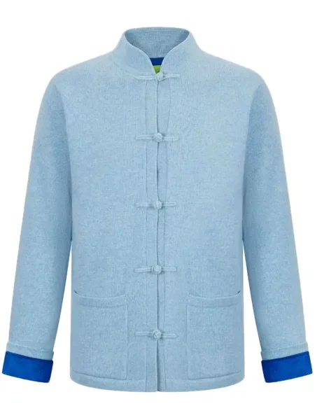 Cardigan Shanghai Tang din cașmir albastru