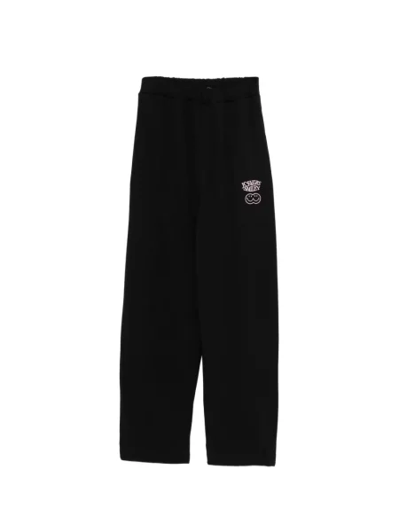 Pantaloni Joshua Sanders cu broderie alergare negru