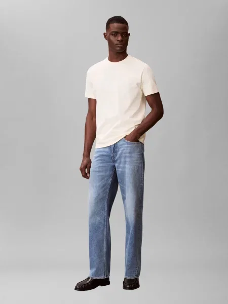 Calvin Klein Jeans Koszulka Mężczyźni jednolity S żółty