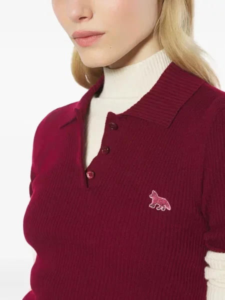 Top Maison Kitsune roșu