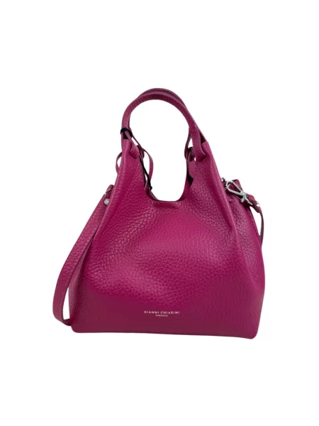 Gianni Chiarini Torebki Kobieta Fioletowy ONE SIZE Skóra Dua Tote Bag różowa