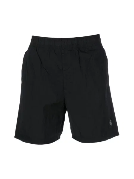 Krótkie kąpielówki Stone Island z kamieniami czarne