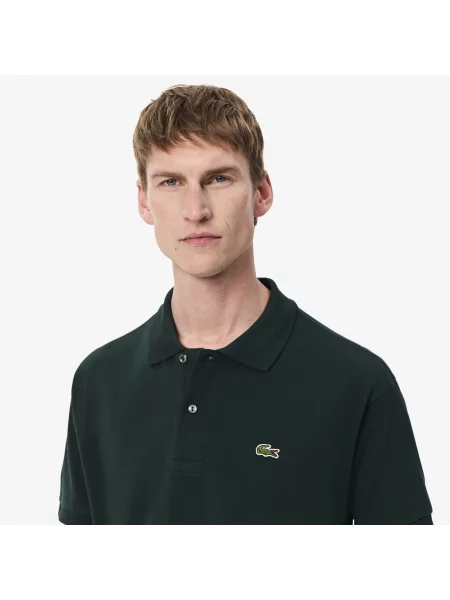 Lacoste Koszulka Polo Oryginał Petit Piqué zielona