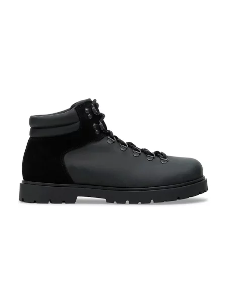 Birkenstock cizme înalte din piele Jackson negru