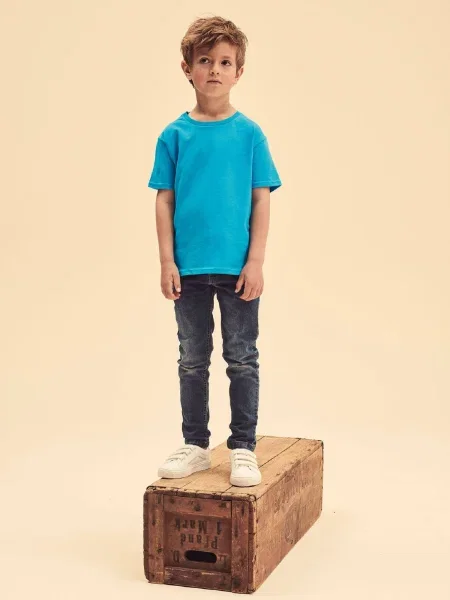 Tricou copii Fruit Of The Loom albastru