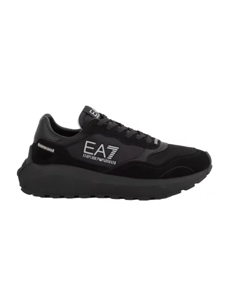 Sneakersy Emporio Armani Ea7 skórzane czarne