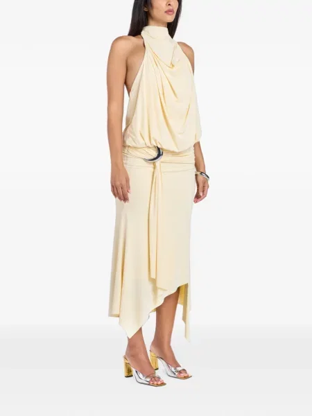 Rochie midi De La Vali asimetrică drapată