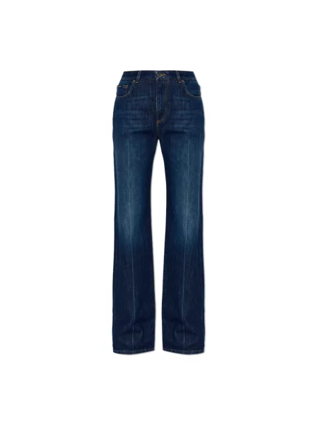 Jeansy straight leg Dolce And Gabbana niebieskie