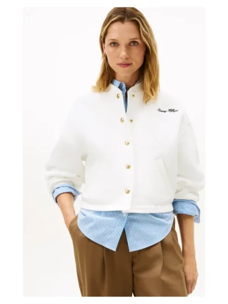 TOMMY HILFIGER Hanorac alb