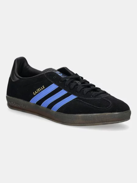 Superge iz semiša adidas Originals Gazelle Indoor črna