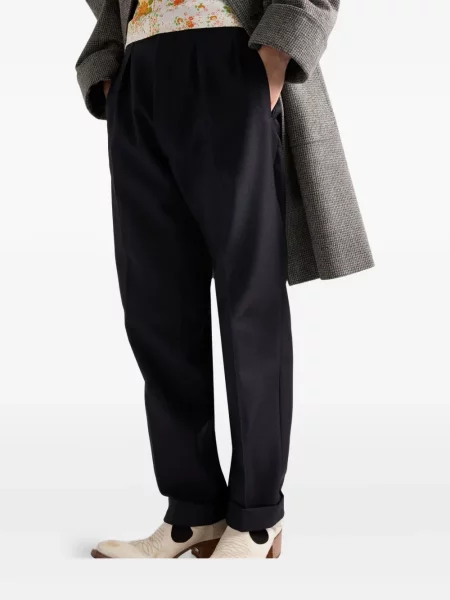 Pantaloni Prada plisate albastru