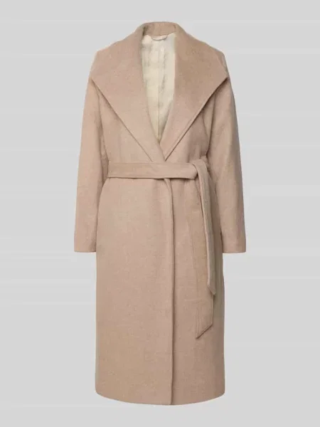 Płaszcz o kroju regular fit z mieszanki wełny model ‘ROSA’ Selected Femme beżowy