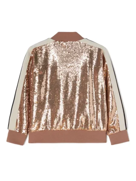Kurtka bomber dziecięcy Palm Angels różowy