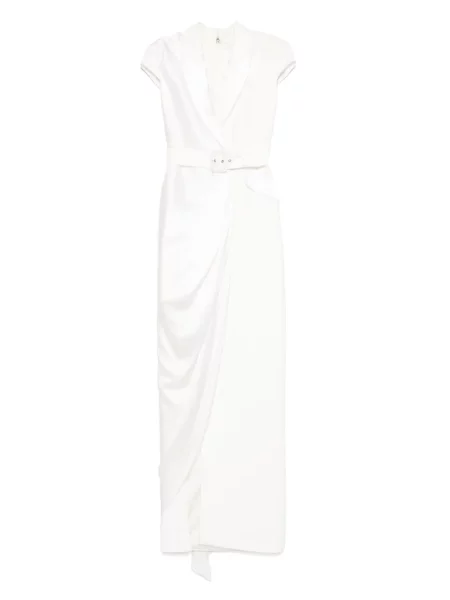 Rochie Silk Love & Lace de mătase de costum alb