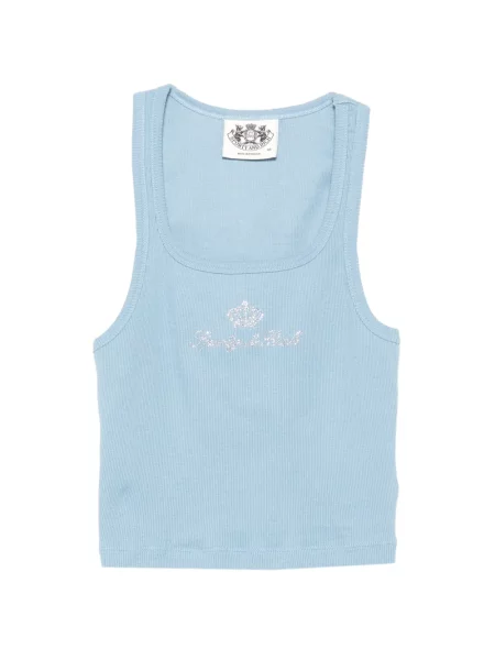 Stras top Sporty & Rich albastru
