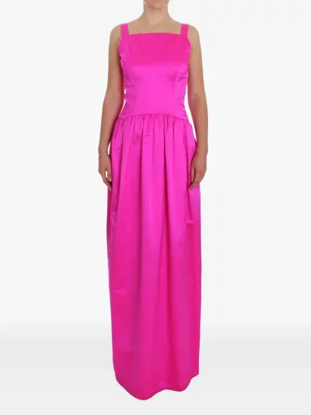 Rochie midi Dolce & Gabbana cu volane roz