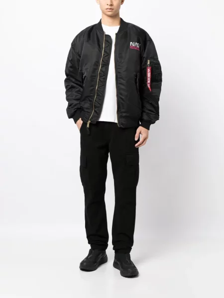 Cargo stiliaus kelnės Alpha Industries juoda
