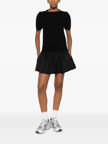 Rochie mini Maje scurtă de costum negru